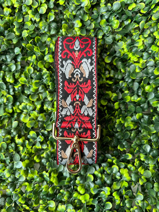 Boho Adjustable Women's Handbag Guitar Strap | Navy + Rust