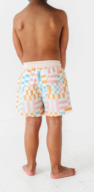 Checkered Sorbet Swim Shorts