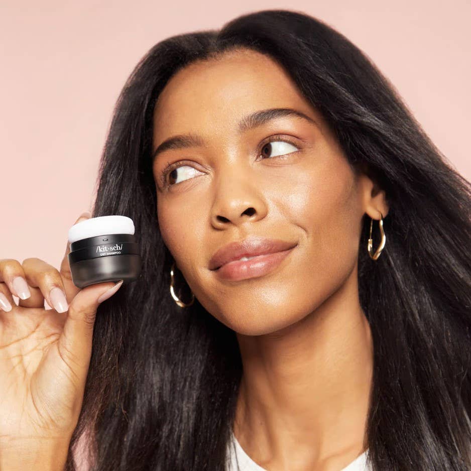 Volumizing Rice Protein Dry Shampoo | Dark Tinted Powder