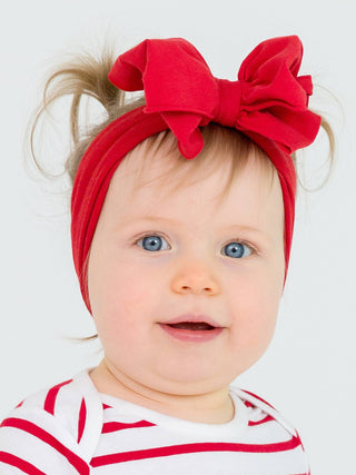 Girls Red Big Bow Headband | One Size