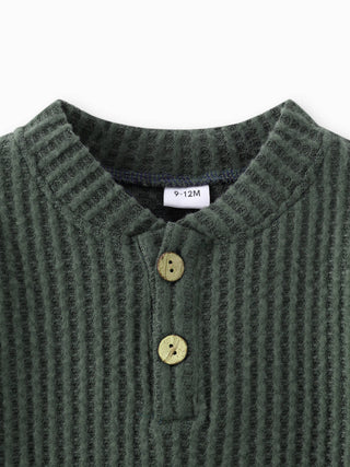 Wally Waffle Knit Set | Rust
