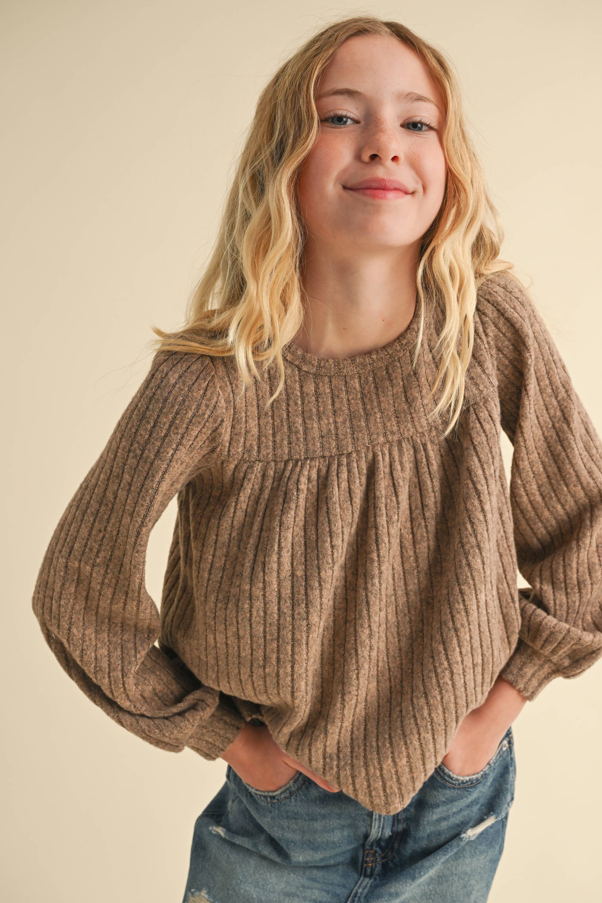 Bailey Tween Babydoll Sweater