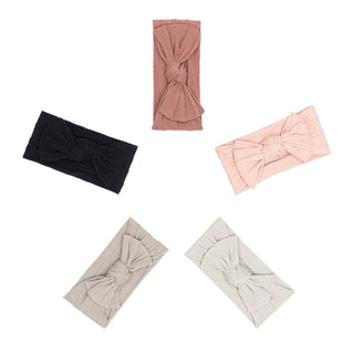 Cable Knit Knotted Headbands (5 Pack) | Rosewood Set