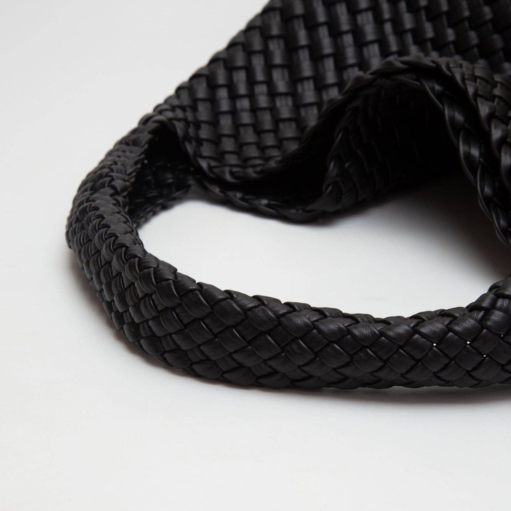 Tiara Woven Hobo Tote Bag With Pouch | Tan