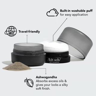 Volumizing Rice Protein Dry Shampoo | Dark Tinted Powder