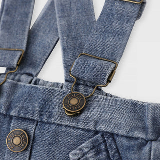 Polly Denim Overalls Set