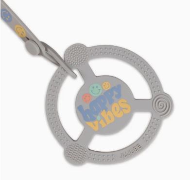 Silicone Teether Ring with Detachable Clip | Happy Baby Vibes