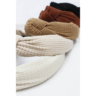 Waffle Texture Knotted Headband | Multiple Colors
