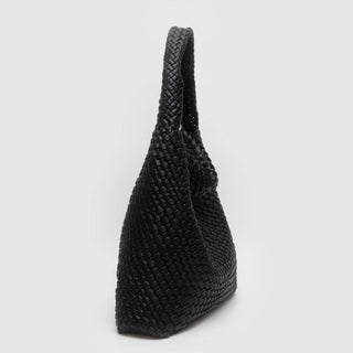 Tiara Woven Hobo Tote Bag With Pouch | Olive Green