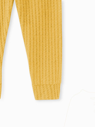 Wally Waffle Knit Set | Rust