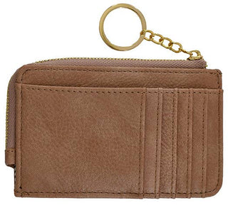 Small But Big Faux Leather Card Holder Wallet | Mauve