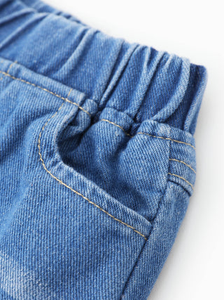Sutton Unisex Baby Basic Ripped Denim Jeans