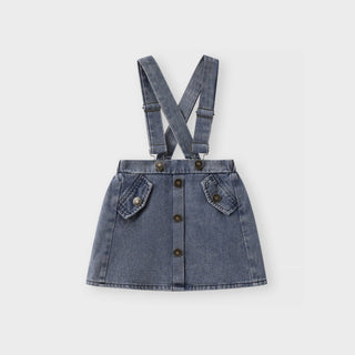 Polly Denim Overalls Set