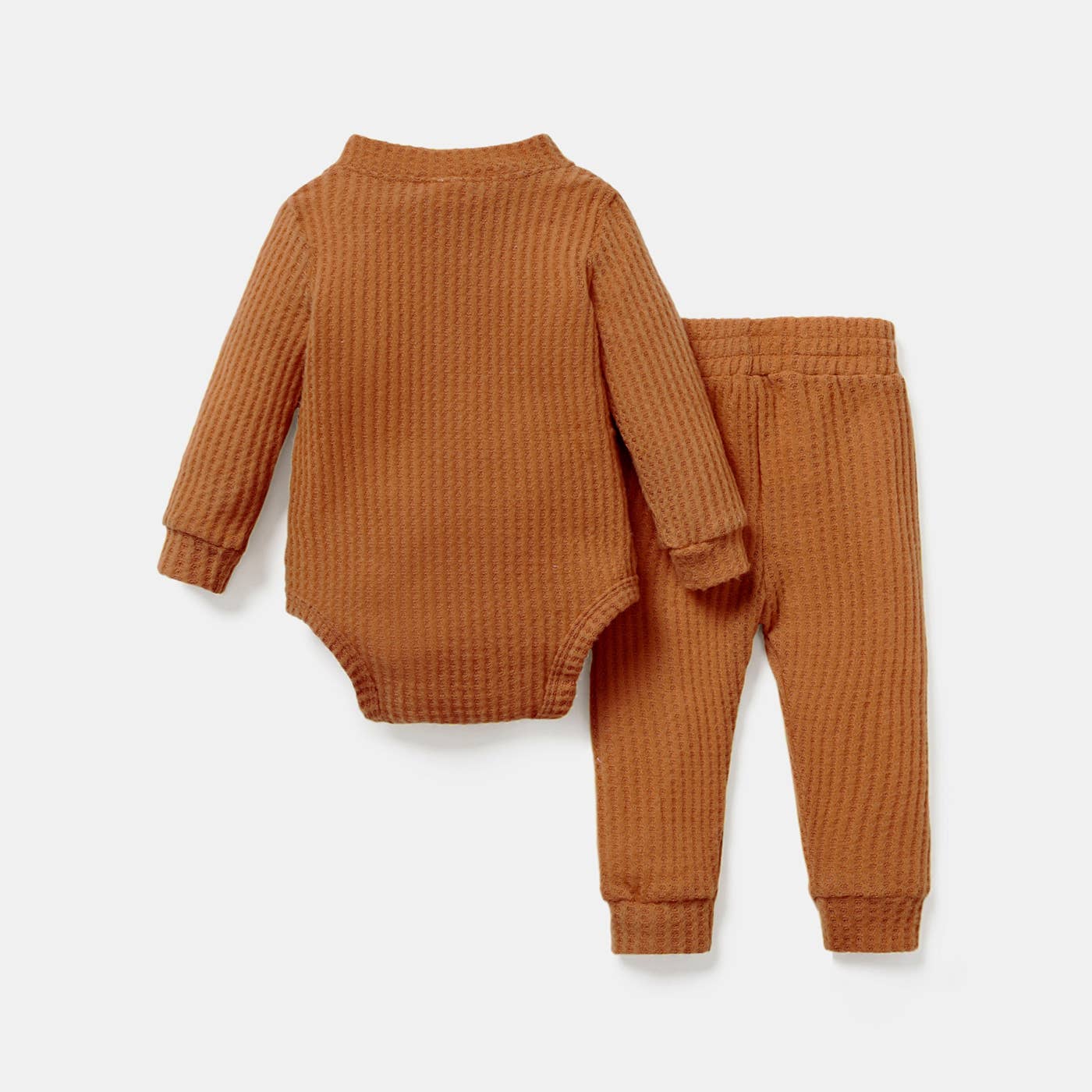 Wally Waffle Knit Set | Rust