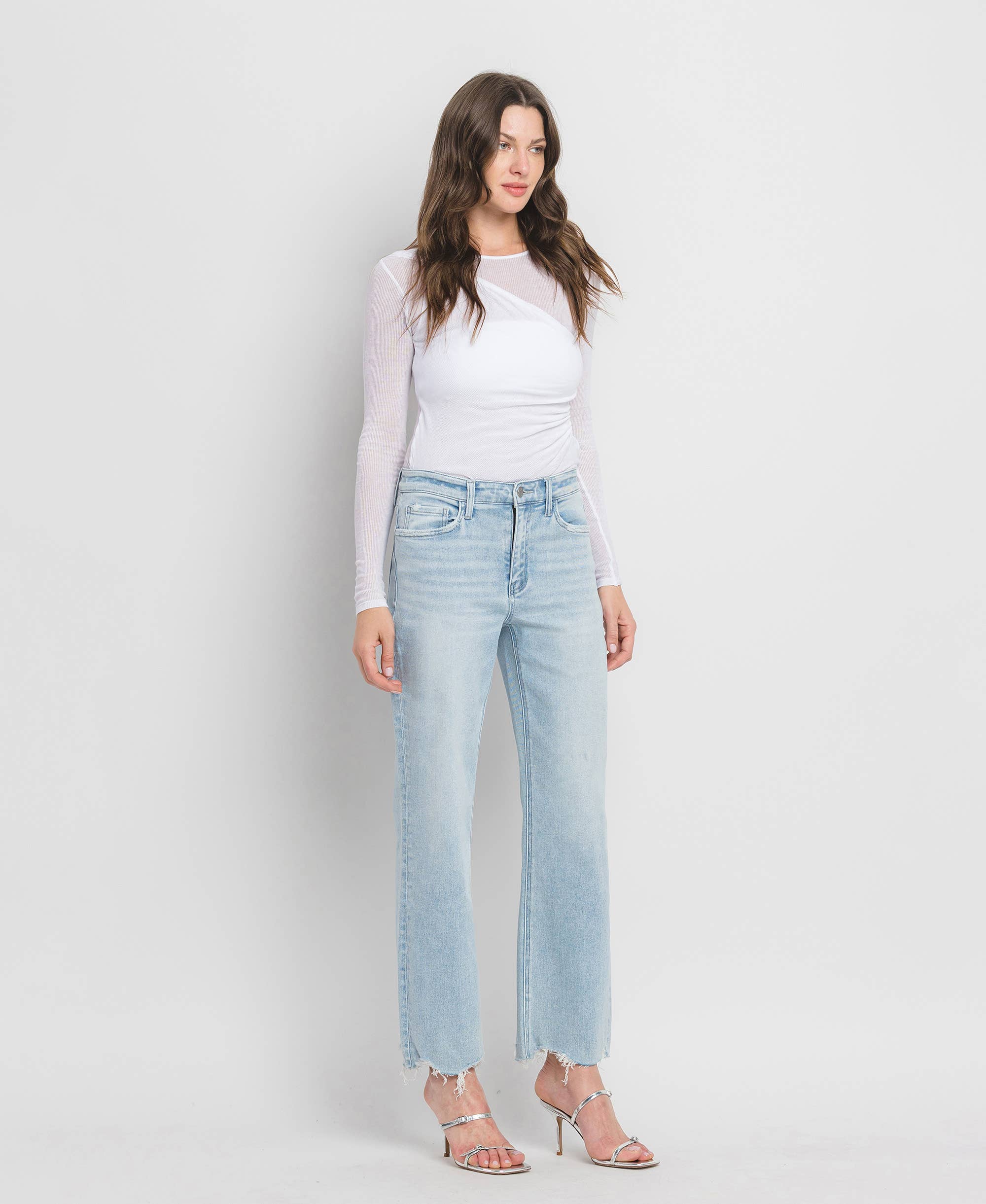 Vervet Meritorious High Rise Slim Wide Jeans