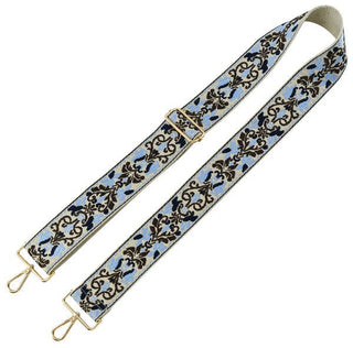 Boho Adjustable Women's Handbag Guitar Strap | Navy + Tan