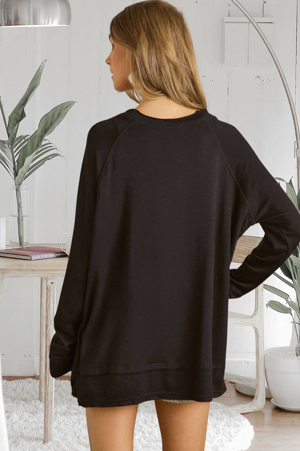 Tanya Plus Size Boat Neck Tunic Top | Sand