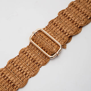 Woven Straw Guitar Strap | Brown