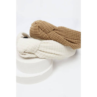 Waffle Texture Knotted Headband | Multiple Colors
