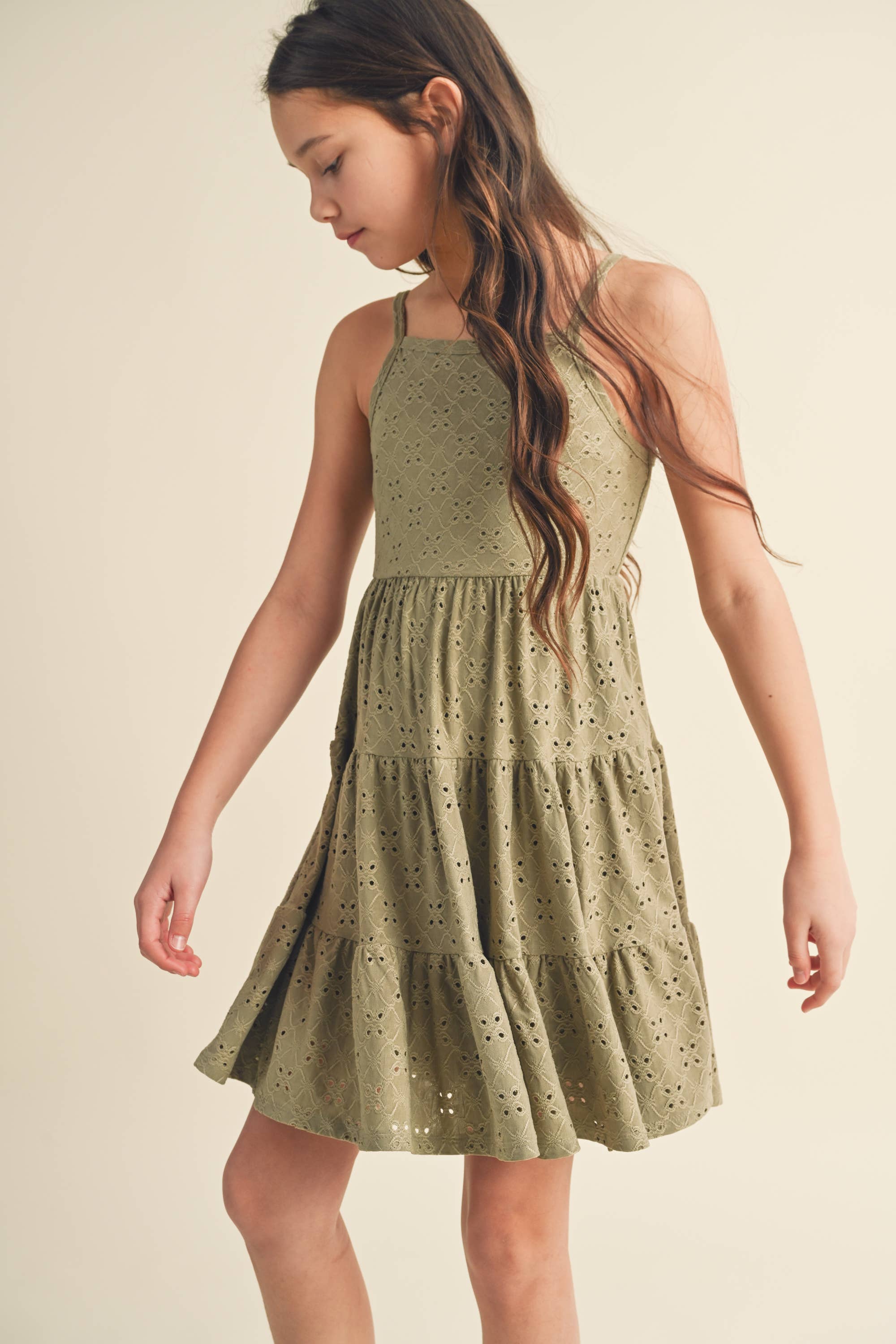 Melanie Tiered Dress | Sage