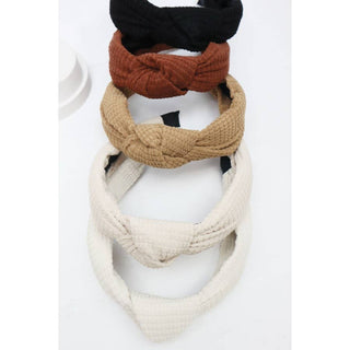 Waffle Texture Knotted Headband | Multiple Colors