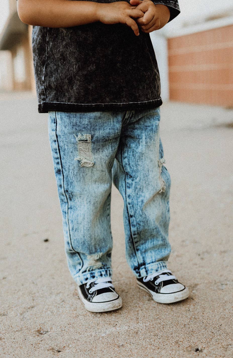 Toddler Relaxed Straight Light Acid Wash Denim