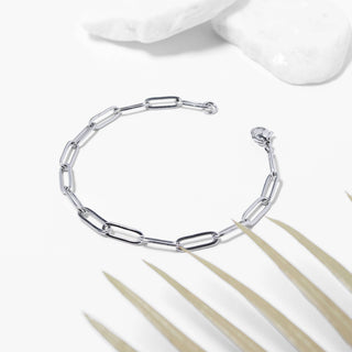 7" Paperclip Chain Bracelet | 18K PVD Stainless Steel