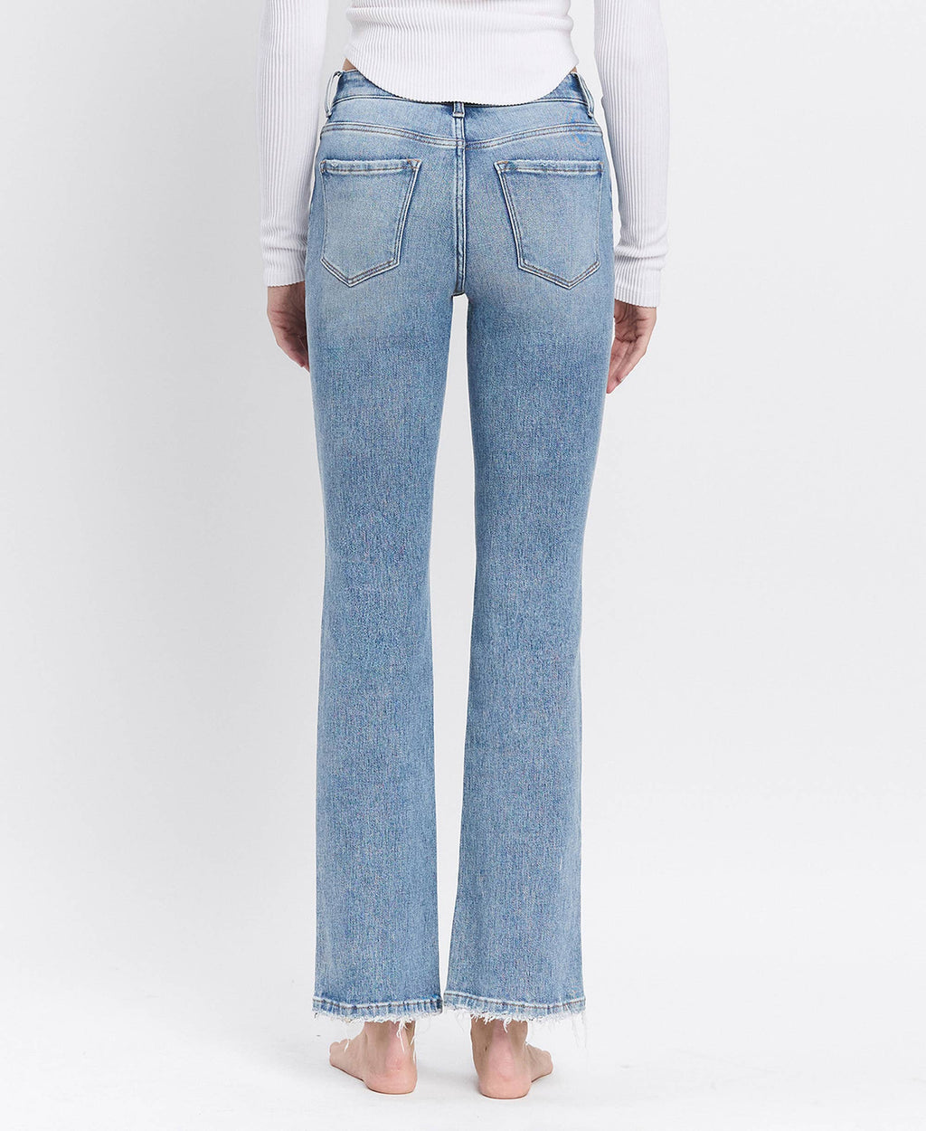 Vervet Glamour High Rise Bootcut Full Length Jeans
