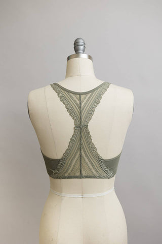 Lace Racerback Bralette | Beige