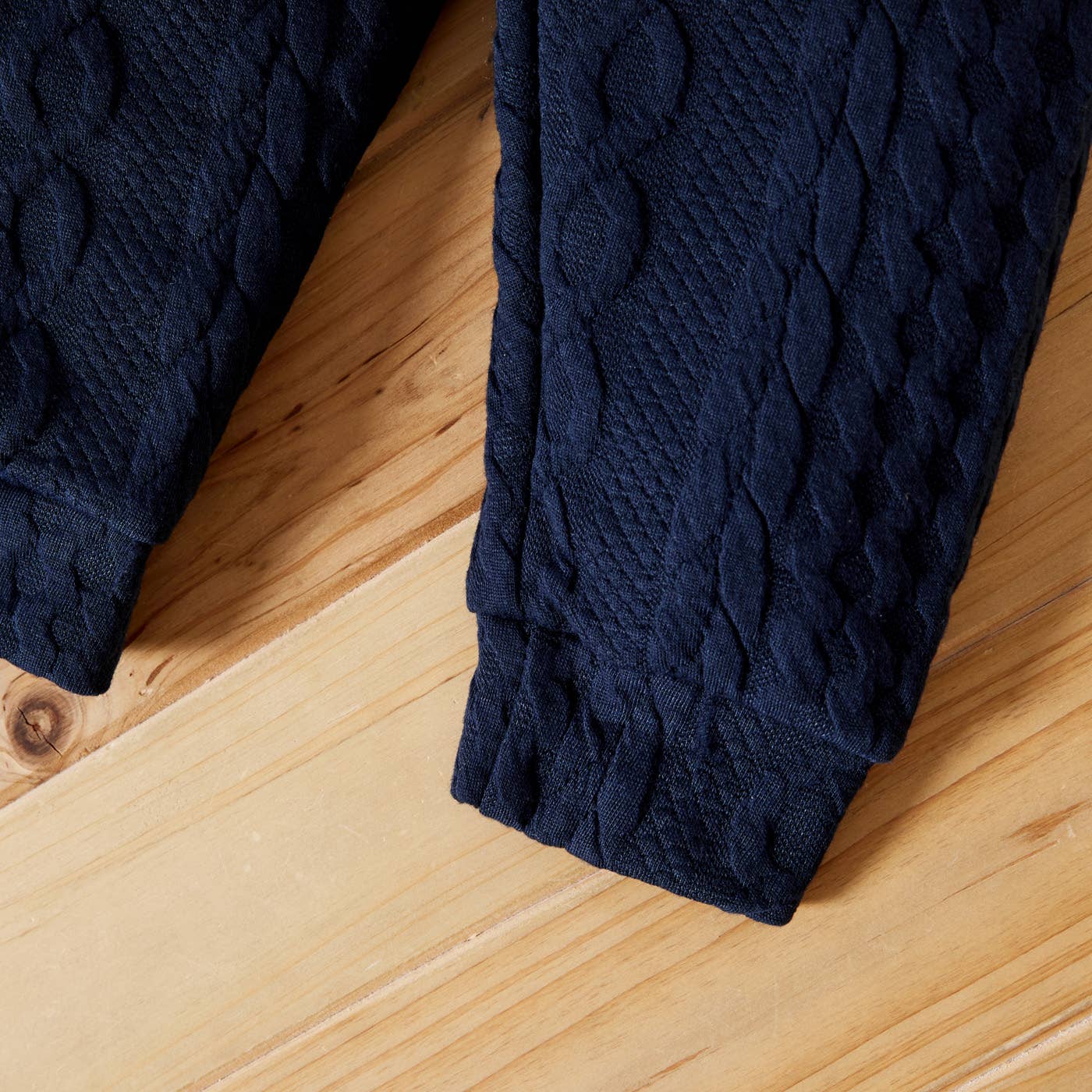 Kam Long-Sleeve Knit Set | Navy