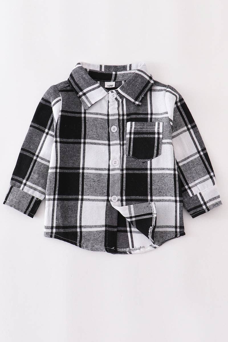 Jackson Plaid Buttondown Top