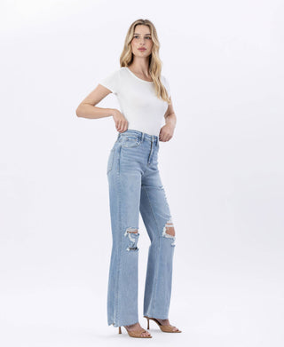 Lovervet Jet Lag 90's Vintage Super High Rise Flare Jeans