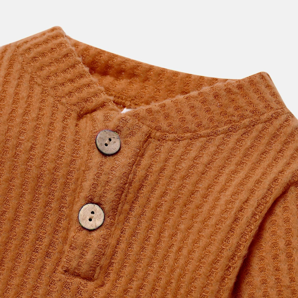 Wally Waffle Knit Set | Rust