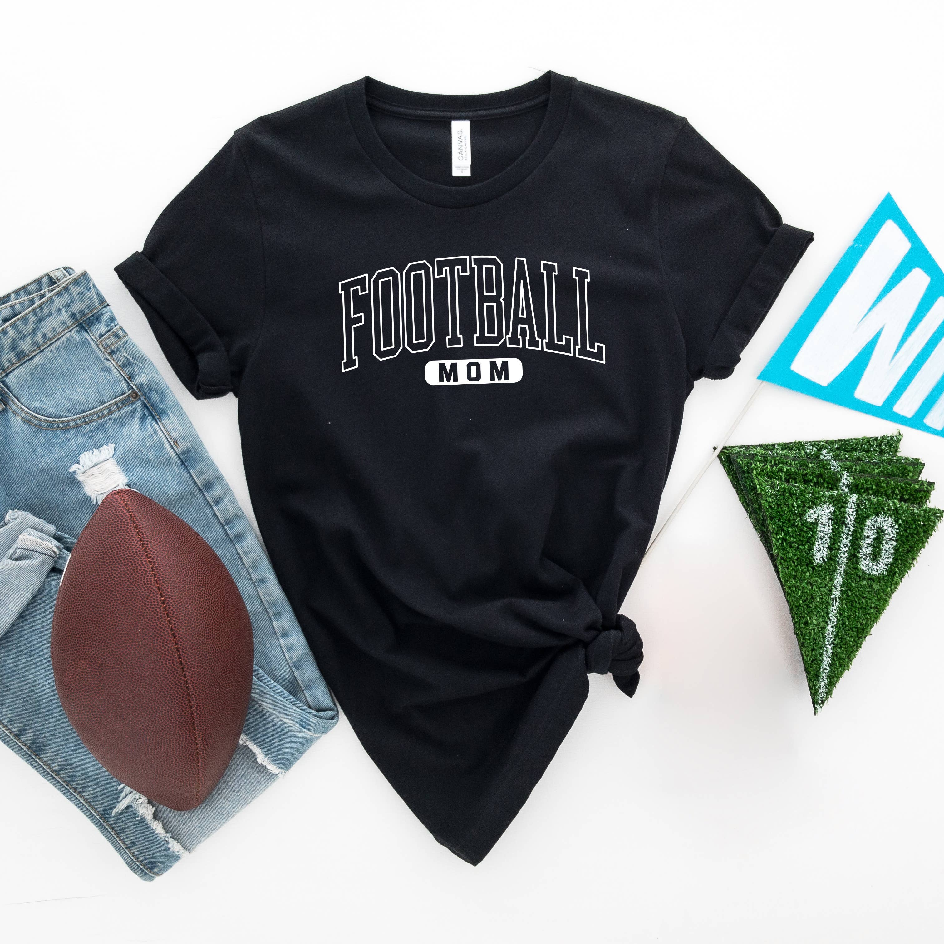 Football Mom Block | Black