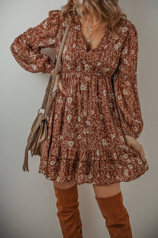 Betsy Boho Floral Mini Dress