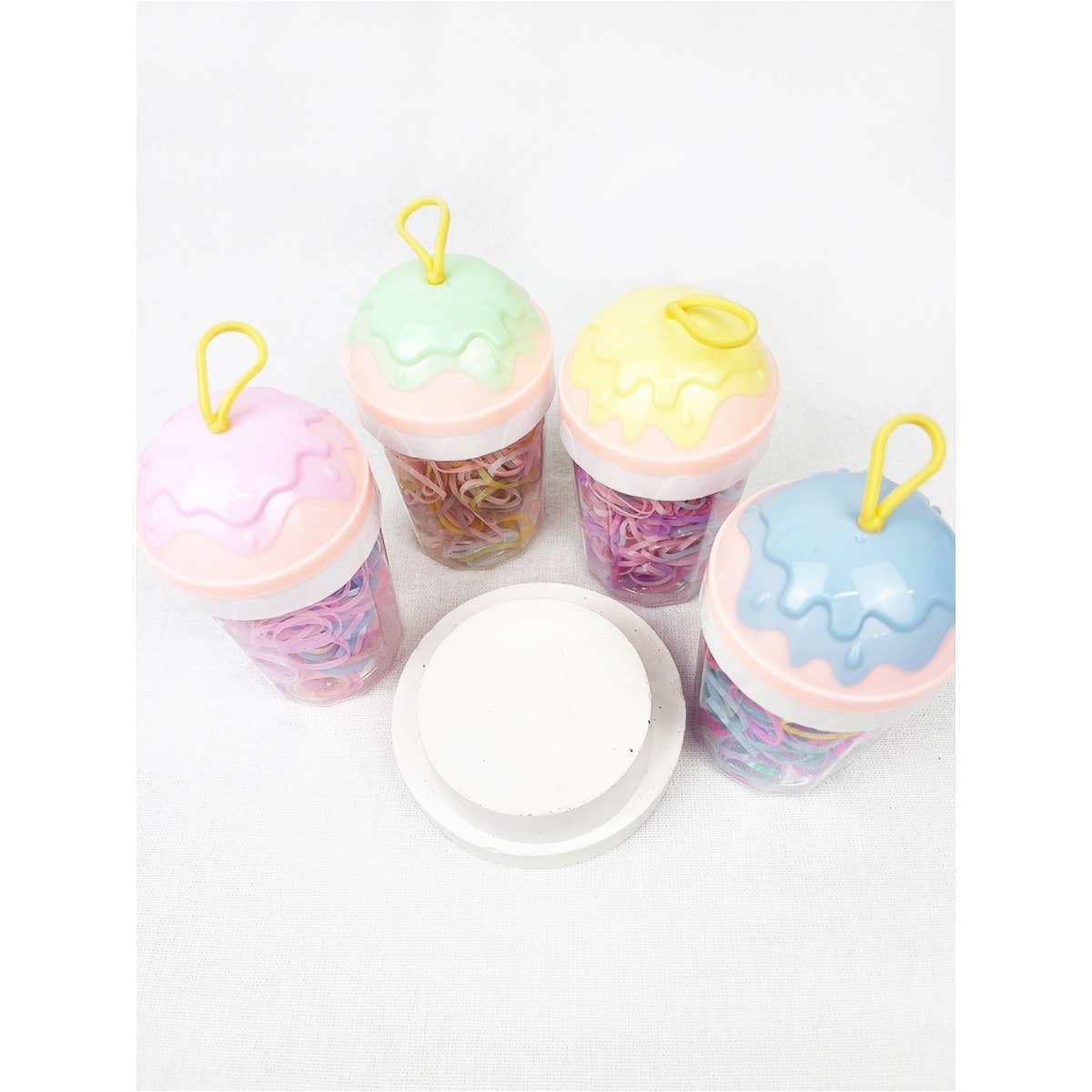 Ice Cream Box Pastel Tone Hair Tie Set