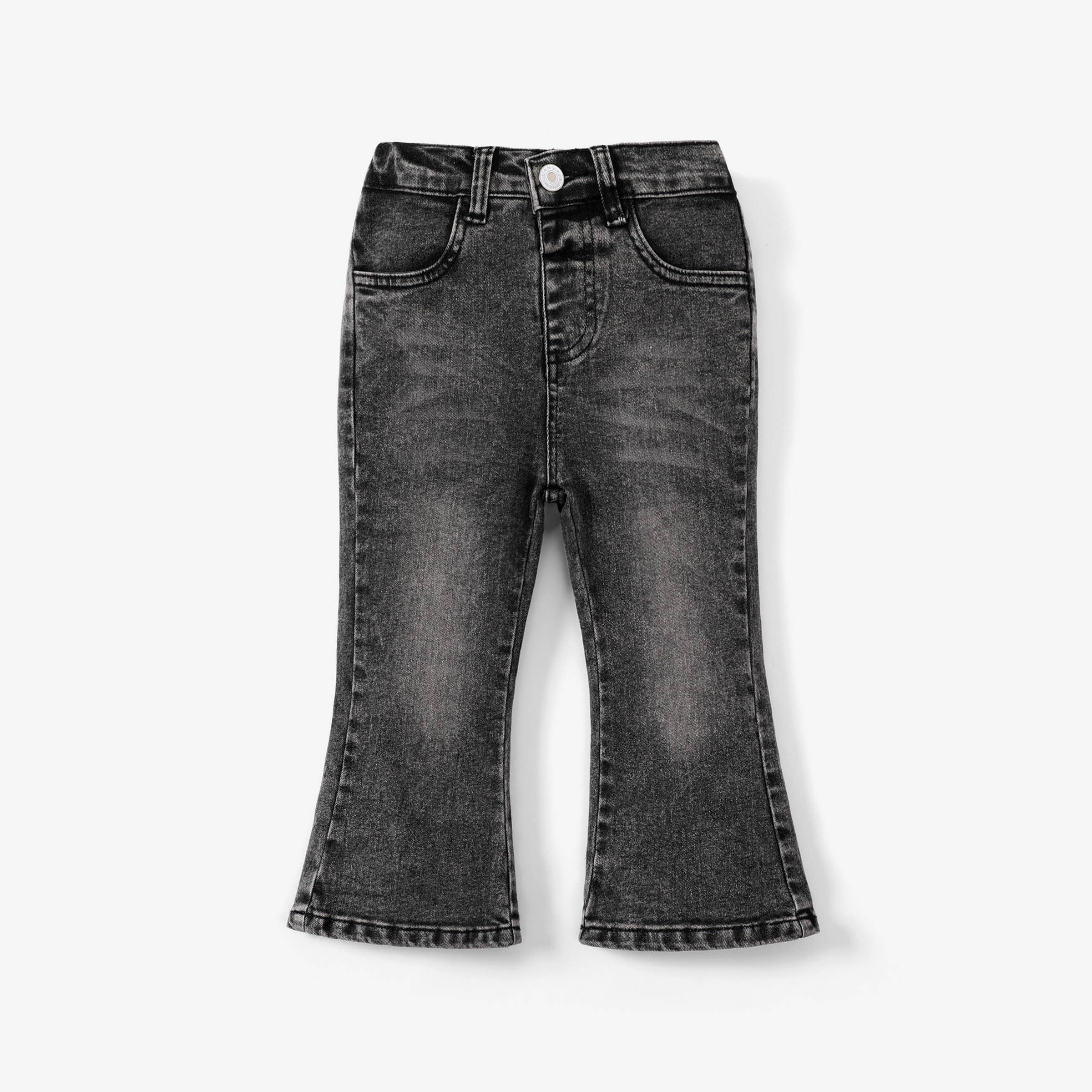 Crissy Toddler Flared Denim | Black