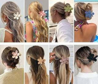 Matte Tone Daisy Hair Claw Clip | Multiple Colors