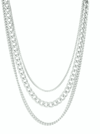 Wrenlee Necklace | Matte Silver