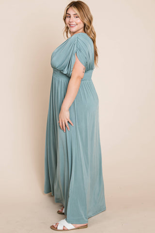 Betsy Ruched Maxi Dress | Plus