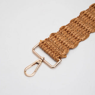 Woven Straw Guitar Strap | Brown