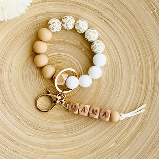 MAMA Silicone Bangle Keychain | Pink