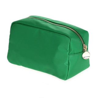 Emma Round Zippered Nylon Cosmetic Pouch Bag | Peach