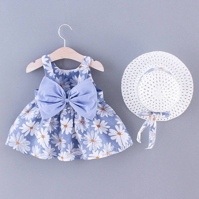 Daisy Floral Dress + Hat Set