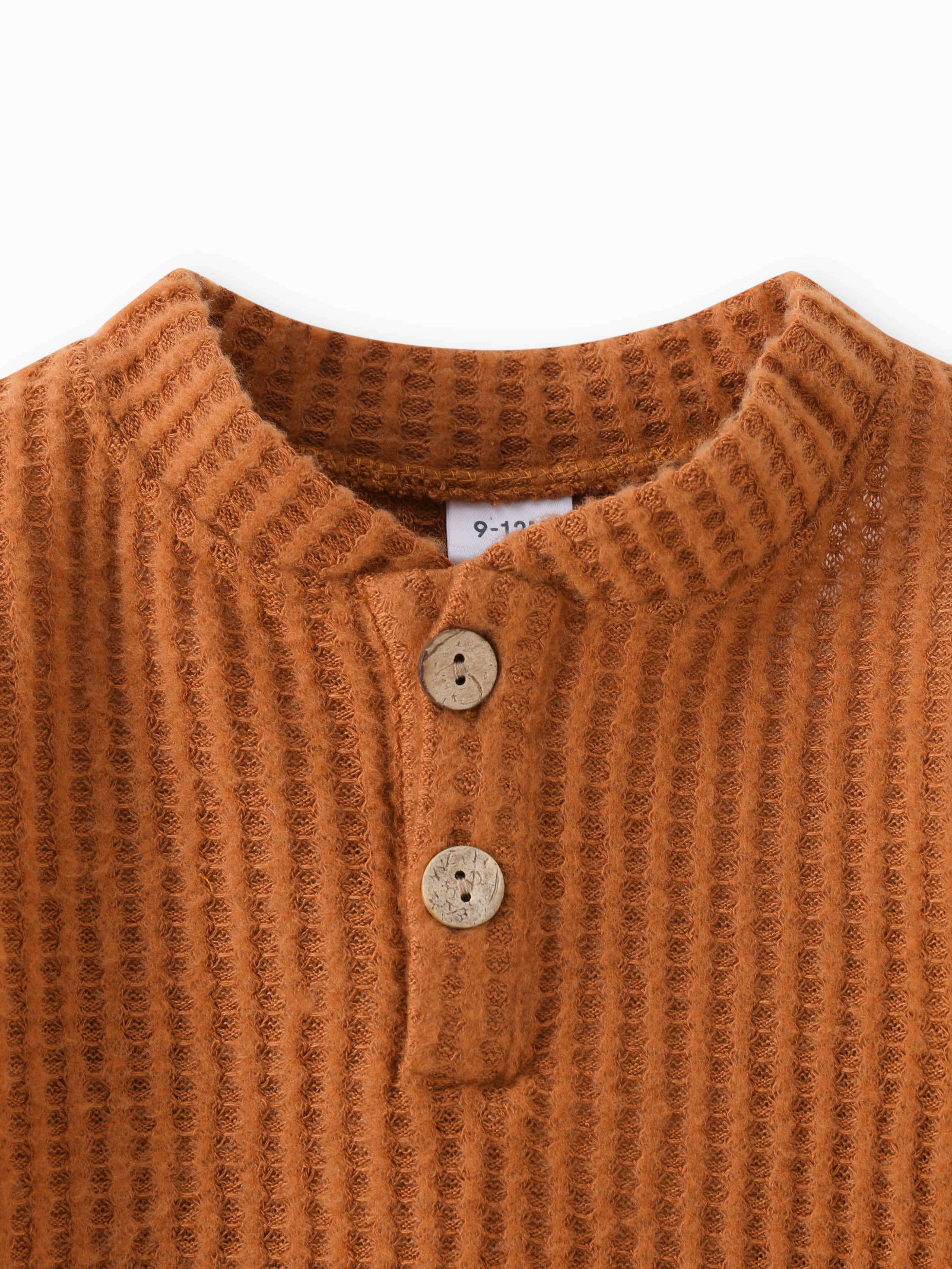 Wally Waffle Knit Set | Rust