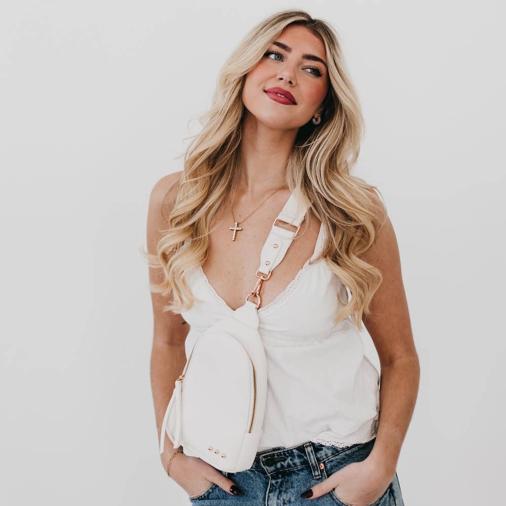 Adventure Awaits Sling Bag | Brown