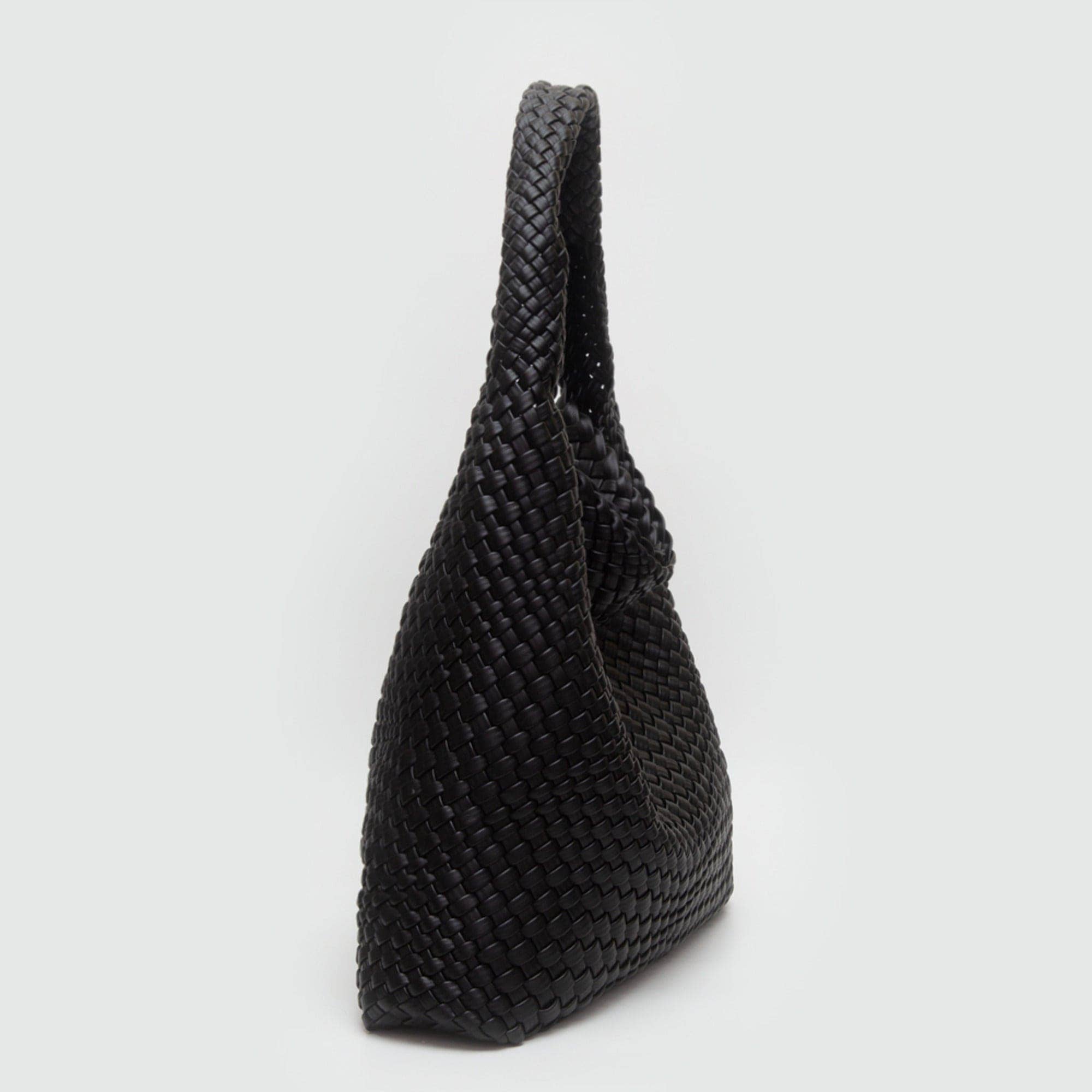 Tiara Woven Hobo Tote Bag With Pouch | Tan