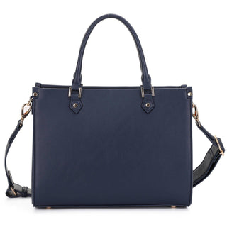 Marcia Boxy Satchel/Crossbody Bag | Black