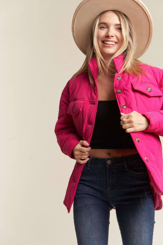 Kessa Plus Size Puffer Jacket | Light Mocha