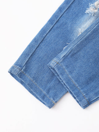 Sutton Unisex Baby Basic Ripped Denim Jeans